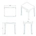 Croydex White Large Adjustable Shower Stool (AP130522) - thumbnail image 2