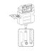 Flush Pipe with Cover & Seal for 1180mm (from Aug2013) and Slimline (K301D) Cistern Only (ABSP-20-0074) - thumbnail image 2