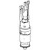Geberit dual flush valve without basket (240.622.00.1) - thumbnail image 2