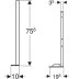 Geberit Duofix Set Of Leg Supports With Large Foot Plate (111.849.00.3) - thumbnail image 2
