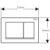 Geberit Omega30 Dual Flush Plate - Matt Black (115.080.16.1) - thumbnail image 2