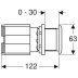Geberit Pnuematic Single Flush Actuator - Stainless Steel (115.947.00.1) - thumbnail image 2