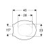 Geberit Selnova Comfort Toilet Seat - Carmine Red (500.133.00.2) - thumbnail image 2
