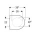 Geberit Selnova Compact Toilet Seat - White (501.878.00.1) - thumbnail image 2