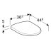 Geberit Selnova Soft Closing WC Seat - Top Fix - White (500.333.01.6) - thumbnail image 2