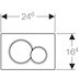 Geberit Sigma01 Dual Flush Plate - Gloss Chrome (115.770.21.5) - thumbnail image 2