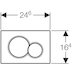 Geberit Sigma01 dual flush plate - matt chrome (115.770.46.5) - thumbnail image 2