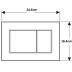 Geberit Sigma01 Dual Flush Plate - Square - Gloss/Chrome Plated (115.660.21.1) - thumbnail image 2