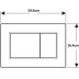 Geberit Sigma01 Dual Flush Plate - Square - Matt Chrome (115.660.JQ.1) - thumbnail image 2