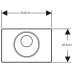 Geberit Sigma10 Automatic/Touchless Dual Flush Plate- Brushed Chrome (115.856.SN.6) - thumbnail image 2