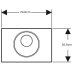 Geberit Sigma10 Automatic/Touchless Dual Flush Plate - Mains Operation - Matt Black (115.890.16.6) - thumbnail image 2