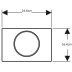 Geberit Sigma10 Stop-And-Go Flush Plate - Matt Black (115.758.14.5) - thumbnail image 2