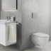 Geberit Sigma21 Dual Flush Plate - Concrete Look / Chrome (115.884.JV.1) - thumbnail image 2