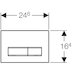 Geberit Simga50 flush plate - alpine white (115.788.11.5) - thumbnail image 2