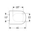 Geberit Smyle Angular Edge Toilet Seat - White (500.233.01.1) - thumbnail image 2