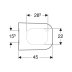 Geberit Smyle Square Toilet Seat - White (500.237.01.1) - thumbnail image 2