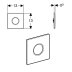 Geberit Type 01 urinal cover plate - matt chrome (242.821.46.1) - thumbnail image 2