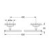 Grohe Bau Cosmopolitan Towel Rail - Chrome (40459001) - thumbnail image 2