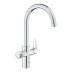 Grohe Blue Pure BauCurve Filter Tap - C-Spout - Chrome (30580000) - thumbnail image 2