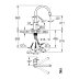 Grohe Concetto Single Lever Sink Mixer - Chrome (31212003) - thumbnail image 2