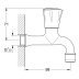 Grohe Costa L Bibtap 1/2" - Chrome (30098001) - thumbnail image 2