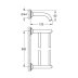 Grohe Essentials Authentic Double Towel Rail - Brushed Nickel (40654EN1) - thumbnail image 2