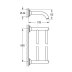 Grohe Essentials Authentic Double Towel Rail - Chrome (40654001) - thumbnail image 2