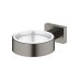 Grohe Essentials Cube Glass/Soap Dish Holder - Brushed Hard Graphite (40508AL1) - thumbnail image 2