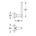 Grohe Essentials Cube Spare Toilet Paper Holder - Supersteel (40623DC1) - thumbnail image 2