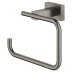 Grohe Essentials Cube Toilet Roll Holder - Brushed Hard Graphite (40507AL1) - thumbnail image 2