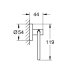 Grohe Essentials Toilet Roll Holder - Brushed Hard Graphite (40689AL1) - thumbnail image 2