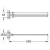 Grohe Essentials Towel Bar - Pivotable - Supersteel (40371DC1) - thumbnail image 2