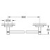 Grohe Essentials Towel Rail - 600mm - Brushed Cool Sunrise (40366GN1) - thumbnail image 2