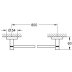 Grohe Essentials Towel Rail - 800mm - Warm Sunset (40386DA1) - thumbnail image 2