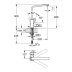 Grohe Eurocube Single Lever Sink Mixer - Supersteel (31255DC0) - thumbnail image 2