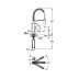 Grohe Eurocube Single Lever Sink Mixer - Supersteel (31395DC0) - thumbnail image 2