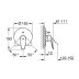Grohe Eurodisc Cosmopolitan Single Lever Bath Mixer Trim - Chrome (19548002) - thumbnail image 2