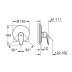 Grohe Eurodisc Cosmopolitan Single Lever Shower Mixer Trim - Chrome (19549002) - thumbnail image 2