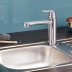 Grohe Eurosmart Single Lever Sink Mixer - Chrome (31170000) - thumbnail image 2