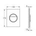 Grohe Nova Cosmopolitan S Dual Flush Plate (37601000) - thumbnail image 2