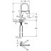 Grohe Quickfix Feel Single Lever Sink Mixer Tap - Chrome/Black (31489000) - thumbnail image 2