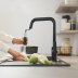 Grohe Quickfix Start High Spout Kitchen Tap With Pull Out Mousser - Matt Black (306312430) - thumbnail image 2
