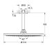 Grohe Rainshower Cosmopolitan 310 Ceiling Shower Head - 142mm - Chrome (26067000) - thumbnail image 2
