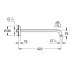 Grohe Rainshower Shower Arm - 422mm - Chrome (26146000) - thumbnail image 2