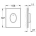 Grohe Skate Air Single Flush Plate - Chrome (38564000) - thumbnail image 2