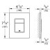 Grohe Skate Cosmopolitan Dual Flush Plate - Brushed Hard Graphite (38732AL0) - thumbnail image 2
