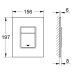 Grohe Skate Cosmopolitan Dual Flush Plate - White/Chrome (38845LS0) - thumbnail image 2