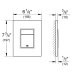 Grohe Skate Cosmopolitan Flush Plate - Brushed Cool Sunrise (38732GN0) - thumbnail image 2