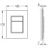 Grohe Skate Cosmopolitan S Dual Flush Plate - Alpine White (37535SH0) - thumbnail image 2