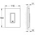 Grohe Skate Cosmopolitan Urinal Flush Plate - Chrome (38784000) - thumbnail image 2